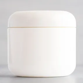 4 oz White Round Base Jar with 70-400 Neck