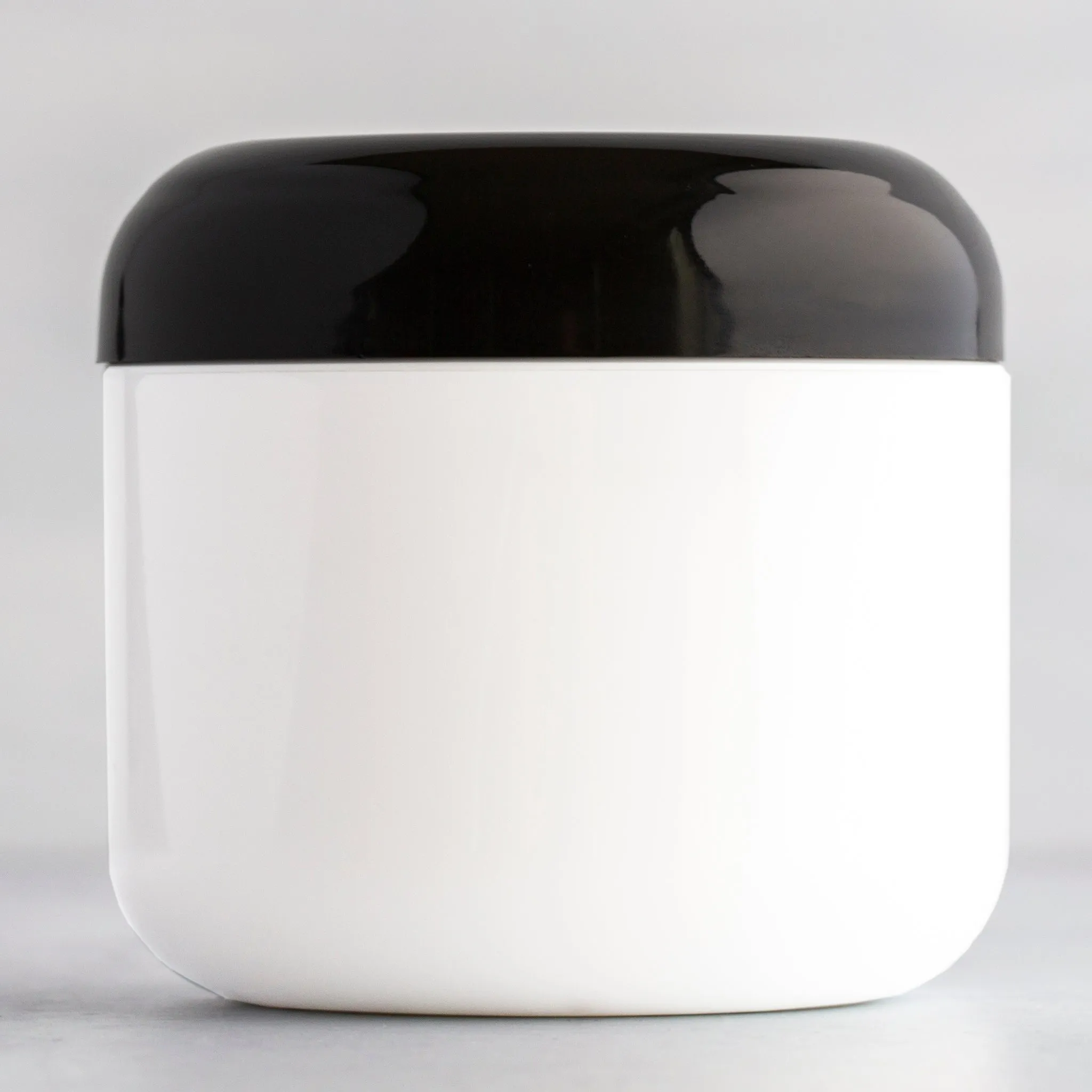 4 oz White Round Base Jar with 70-400 Neck