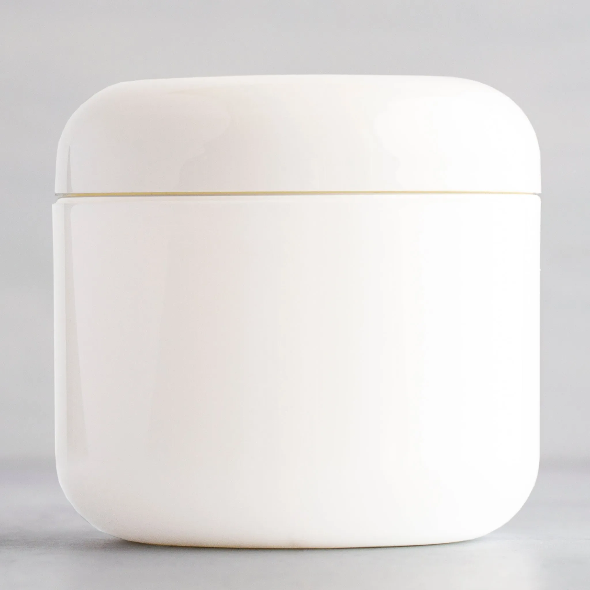 4 oz White Round Base Jar with 70-400 Neck