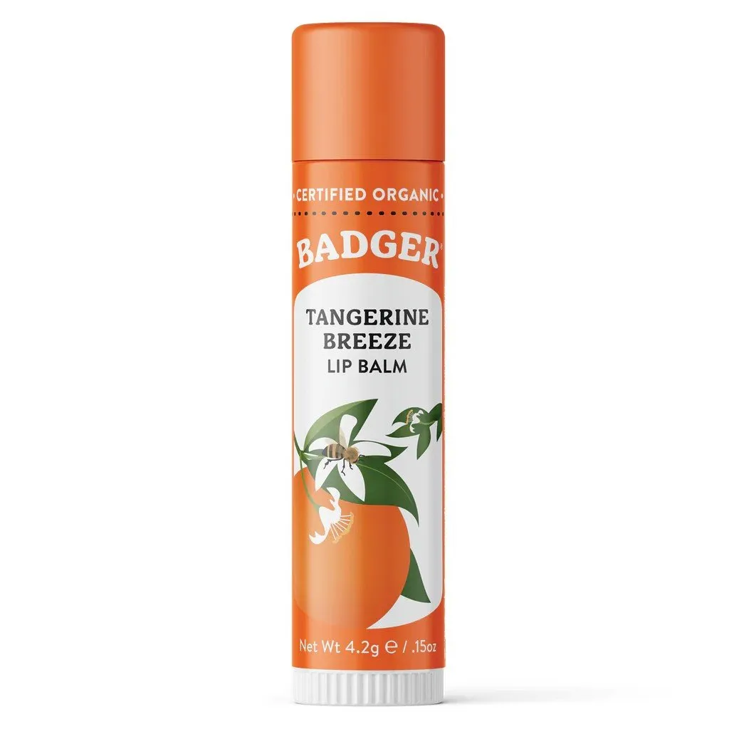 Badger Tangerine Breeze Lip Balm 0.15 oz Balm