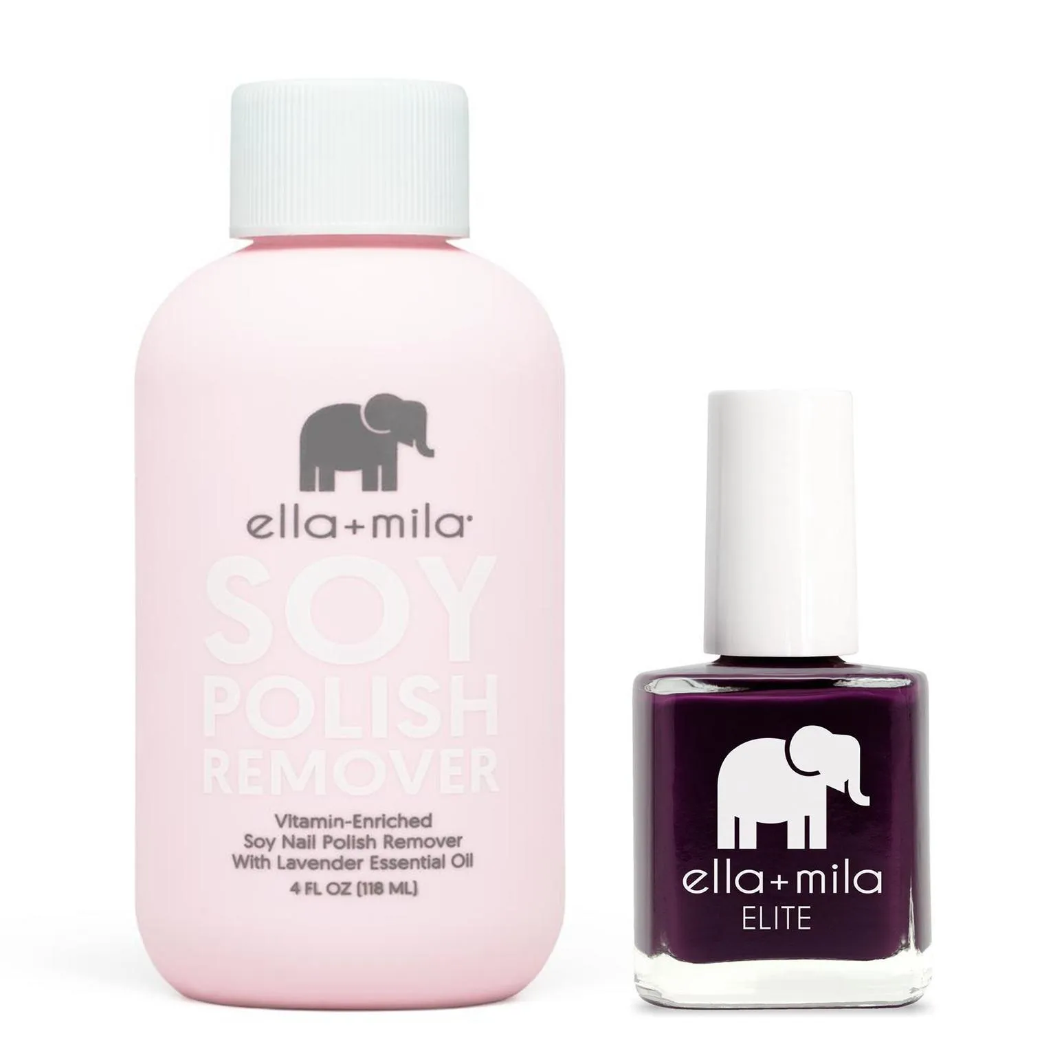 ella mila - Soy Polish Remover & Little Plum Dress - .45oz