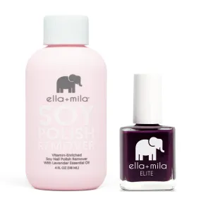 ella mila - Soy Polish Remover & Little Plum Dress - .45oz