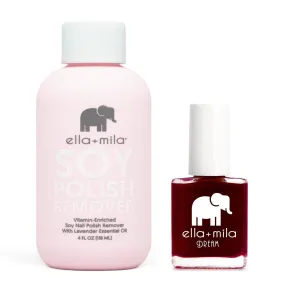 ella mila - Soy Polish Remover & Nightdreamer - .45oz