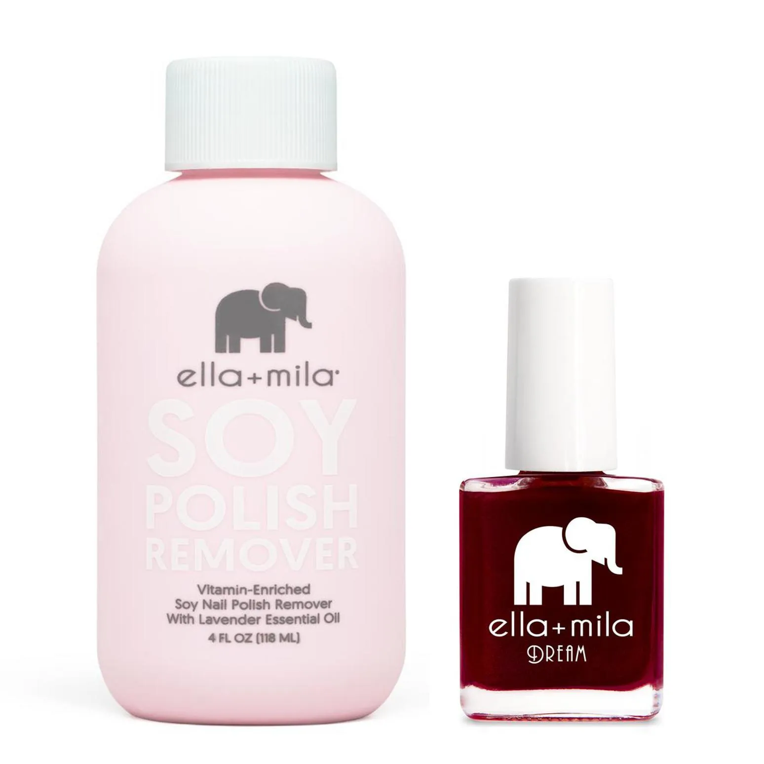 ella mila - Soy Polish Remover & Nightdreamer - .45oz
