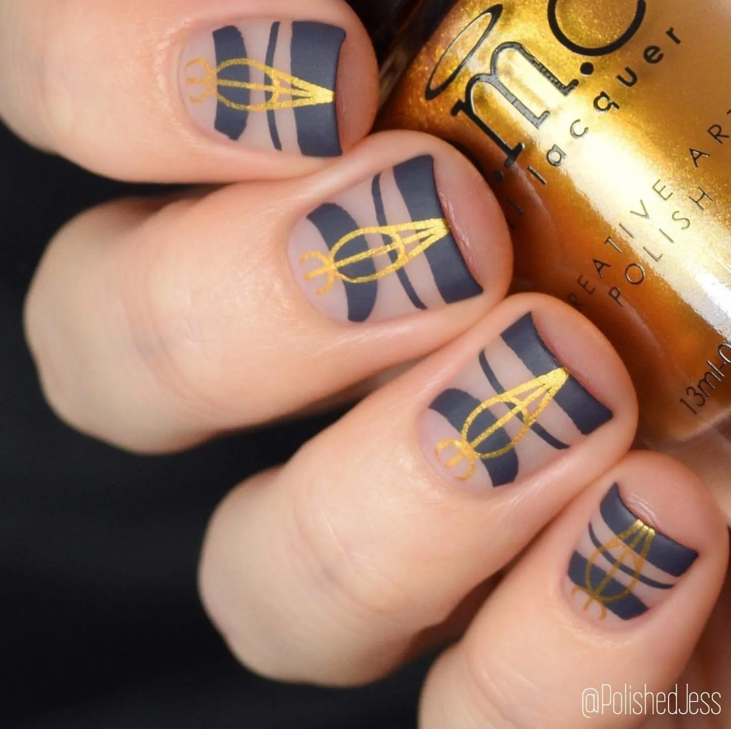 Essentials Primary Collection:  Heart of Gold (B187) Warm Metallic Gold Stamping Polish