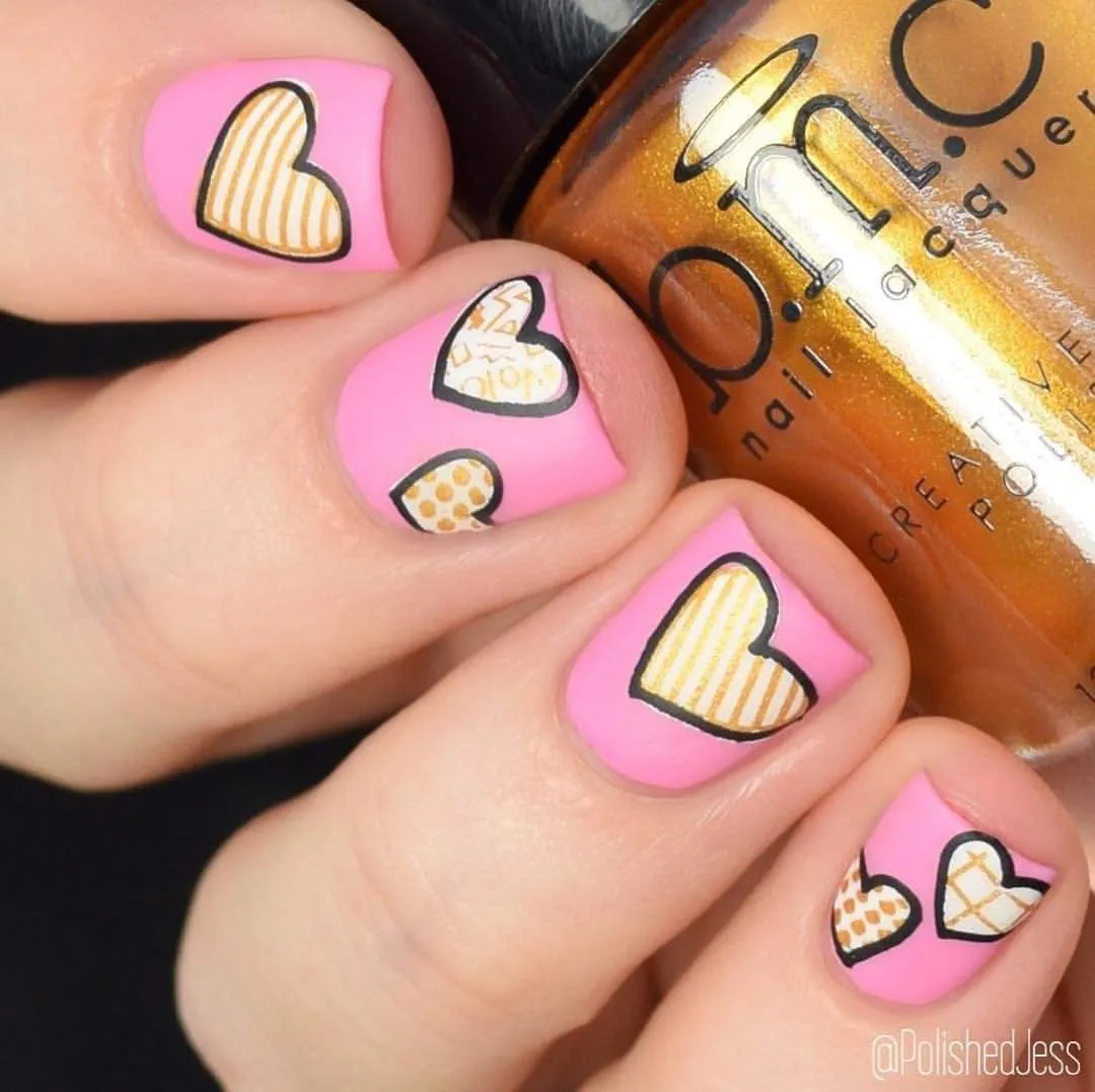 Essentials Primary Collection:  Heart of Gold (B187) Warm Metallic Gold Stamping Polish