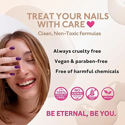 Eternal Pastel Nail Polish Sets for Women (LILAC PINK) - Pastel Nail Polish Set for Girls | Quick Dry & Long Lasting Nail Polish Kit for Home DIY Manicure & Pedicure | Made in USA, 13.5mL (Set of 5)
