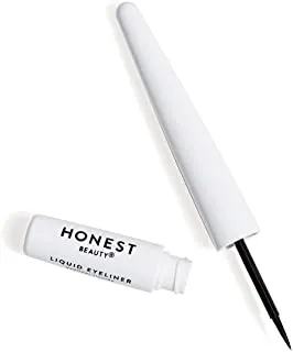 Honest Beauty Liquid Eyeliner Vegan Smudge Flake Transfer Proof Carbon Free Silicone Free Cruelty Free Ophthalmologist Tested 0.058 fl. oz, Black, 0.06 Fl Oz