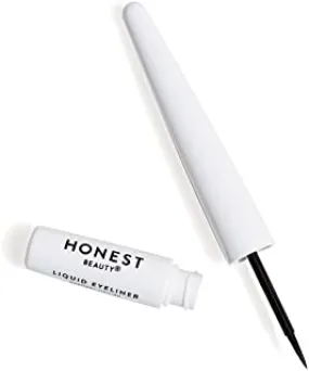 Honest Beauty Liquid Eyeliner Vegan Smudge Flake Transfer Proof Carbon Free Silicone Free Cruelty Free Ophthalmologist Tested 0.058 fl. oz, Black, 0.06 Fl Oz