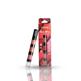 Jaquline USA Stack Attack 4 in 1 Liquid Lipstick-Nude Mood (Nude Beige  Nude Brown  Nude Pink   Transparent Gloss) 4ml Light Weight, Long Lasting Hydration, 8 Hrs Stay