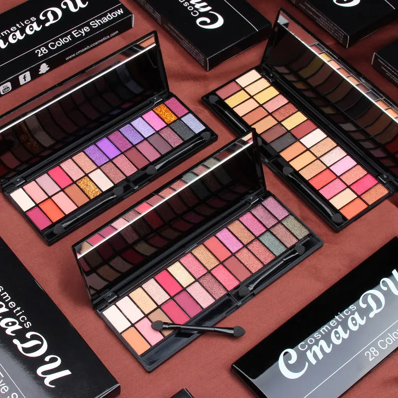 Matte Pearlescent 28-Color Eyeshadow Palette