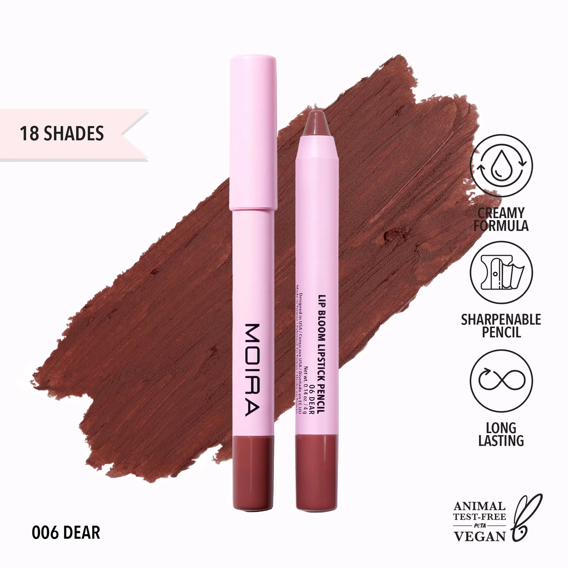 Moira Lip Bloom Lipstick Pencil