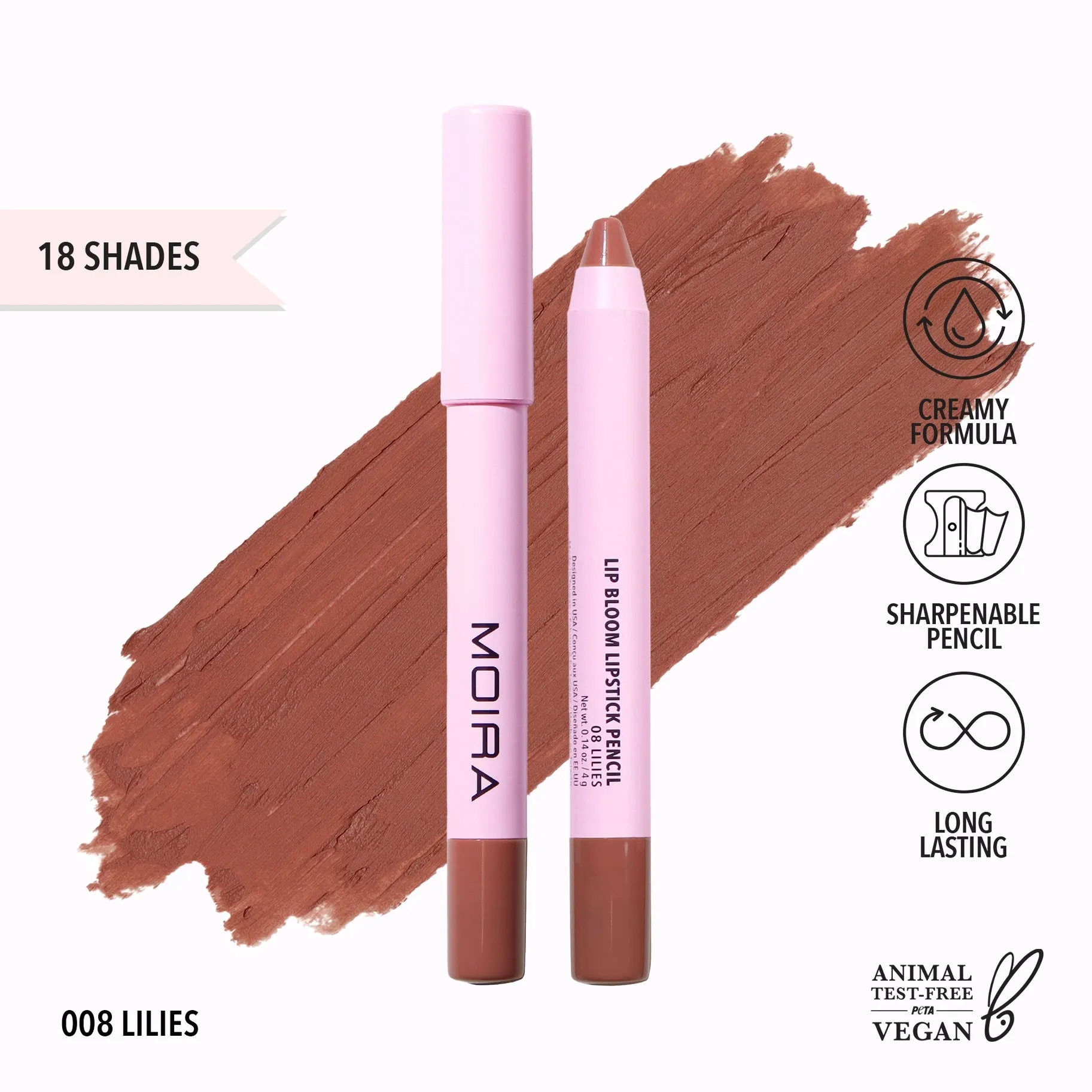 Moira Lip Bloom Lipstick Pencil