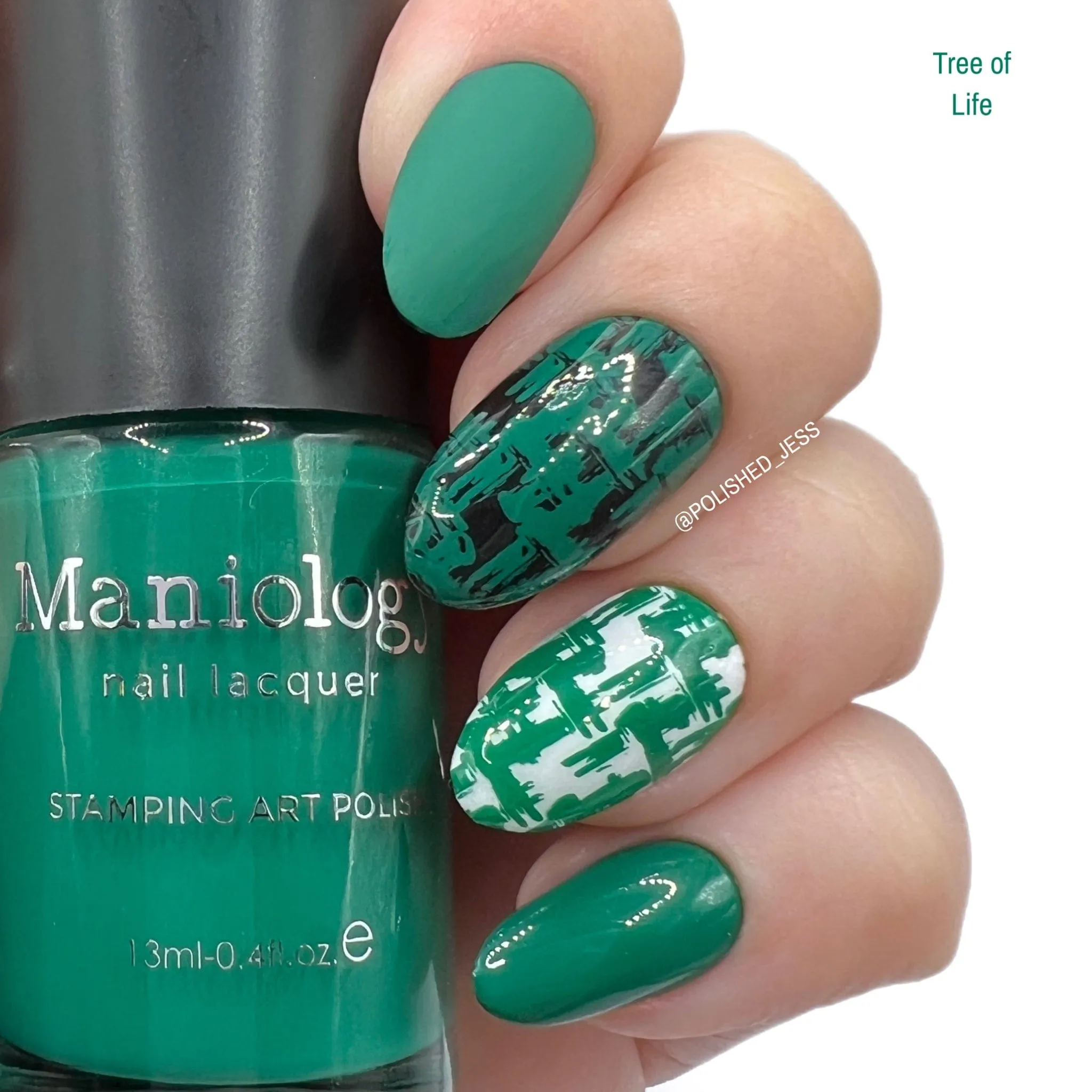 Mythos Collection: Tree of Life (B197) Dark Forest Green Stamping Polish