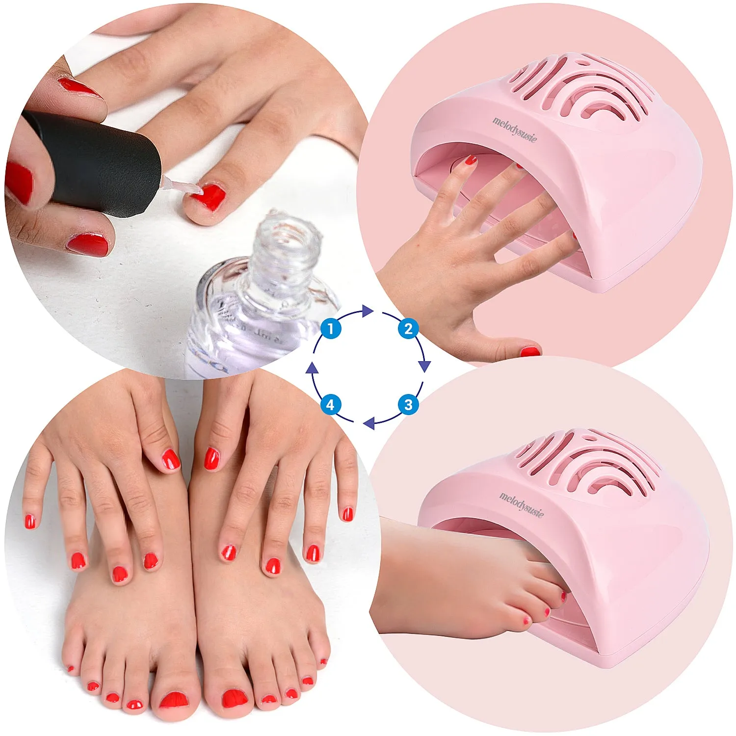 P-Art-Fan Mini Fan Nail Lamp