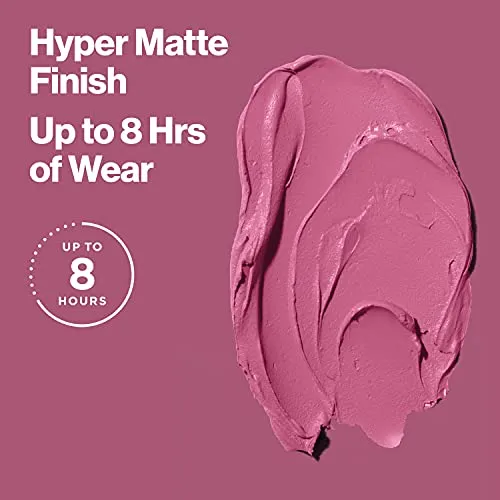 REVLON Ultra HD Lip Mousse Hyper Matte, Longwearing Creamy Liquid Lipstick in Pink, Sunset (810), 0.2 oz