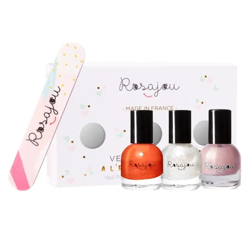 Rosajou Nail Polish Set of 3 - Ballerine / Perle / Folie