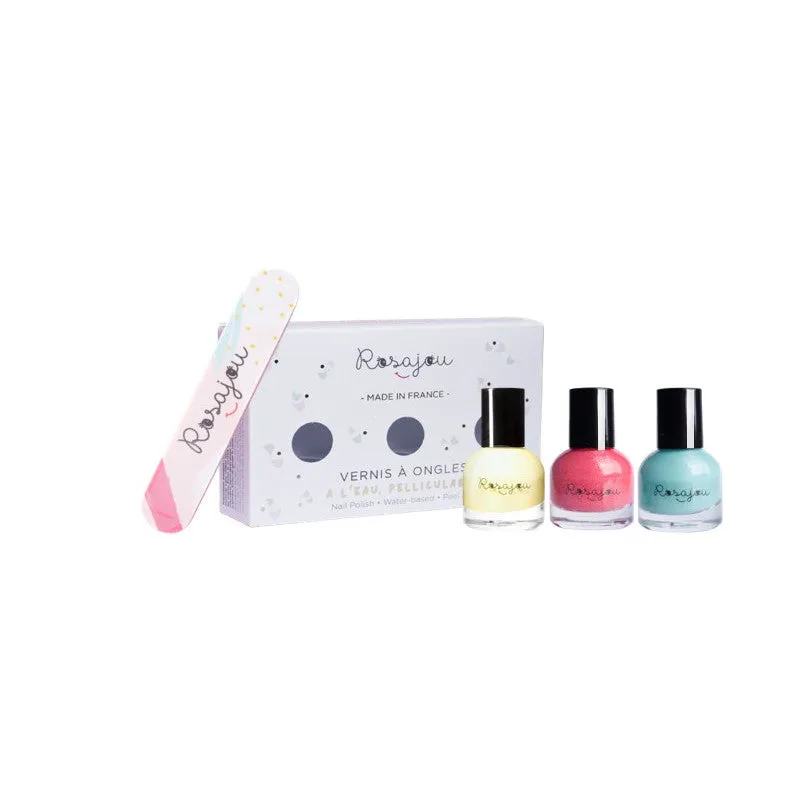 Rosajou Nail Polish Set of 3 Lagon / Caprice / Corail