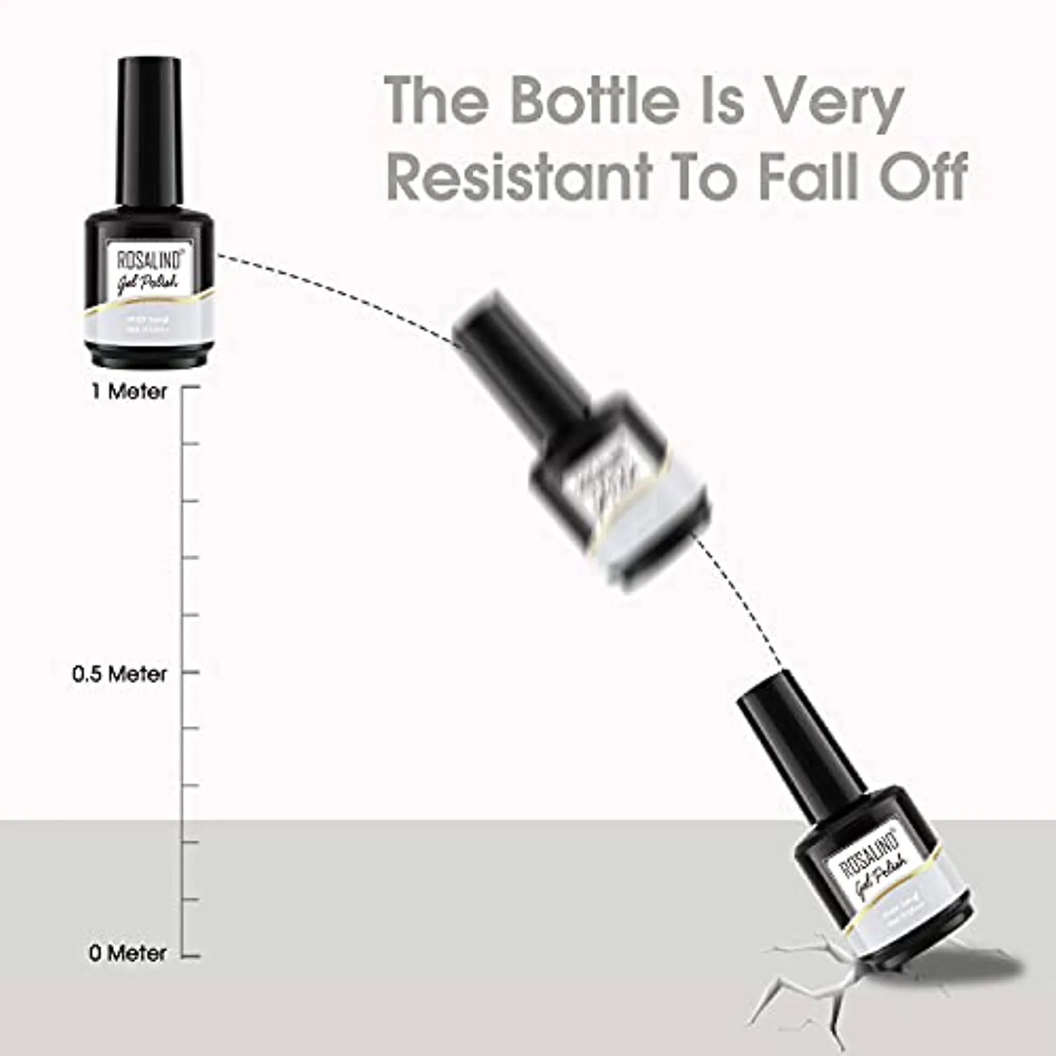 ROSALIND White Black Gel Nail Polish Set, 15ML White and Black Gel Nail Polish Long Lasting Gel Nail Kit, Nude Gel Polish Brown Gray Neutral Morandi Gel Nail Polish for Nail Art DIY at Home 6 Colors