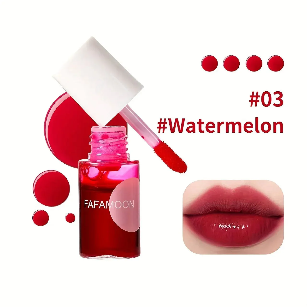 Toleet Christmas Thanksgiving gifts Winter Makeup Ideas 4 color Fruity Lip Tint Water Gloss Tint,Moisturizing Waterproof Liquid Lipstick, Non-Stick,High Pigment,Long-Lasting Colors