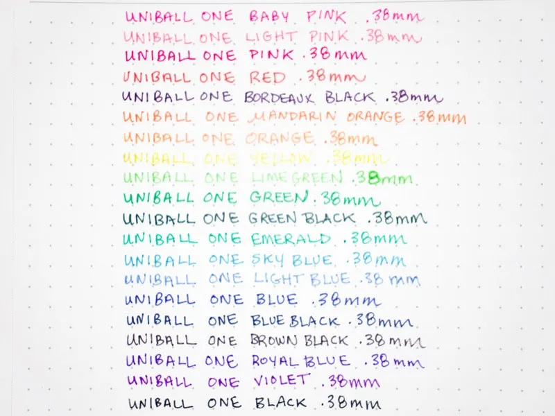 Uni-ball One Gel Pen // 0.38mm