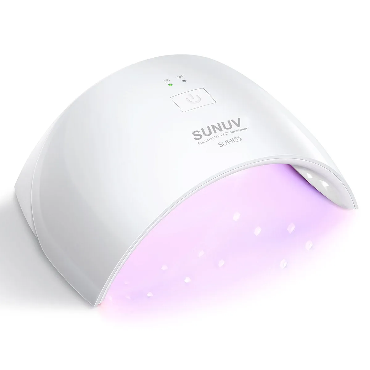 UV LED Nail Lamp, SUNUV Gel UV Light Nail Dryer for Gel Nail Polish Curing Lamp with Sensor 2 Timers SUN9C Pink Valentine Gift for Woman Girl