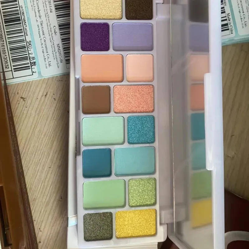 Yeknu Eyeshadow Palettes Blue Green Earth Color Eye Shadow Spring Summer Cool Tone Shadow Palette Matte Eye Pigments Korea Makeup